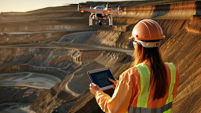 Drone Inspection of Quarry