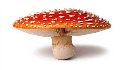Obraz premium A photostock images of a mushroom used in traditional medicine, isolated on white background, High Quality