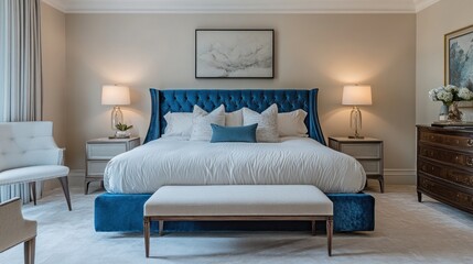 Fototapeta premium Luxurious Bedroom Interior Design