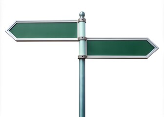 Obraz premium blank green road sign isolated