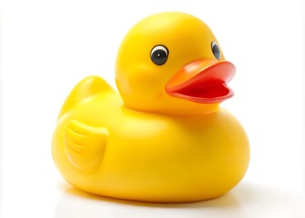 yellow rubber duck isolated