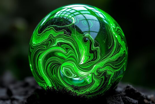 Verdite Earth Orb A green sphere that seems to be composed of sw
