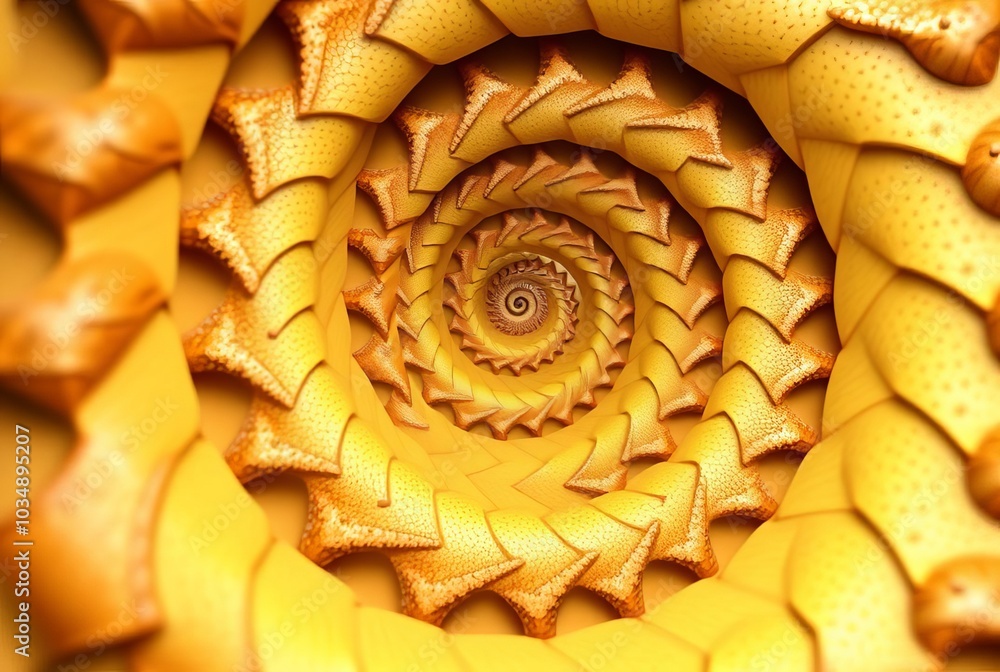Poster fibonacci spiral logarithmic spiral based on the golden ratio