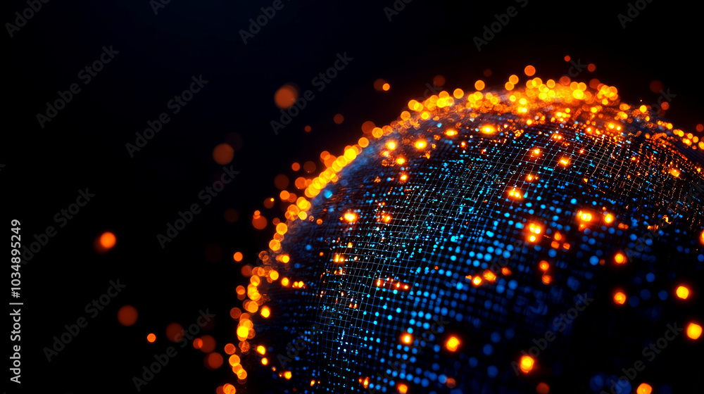 Poster an abstract globe covered in glowing privacy shields, representing global data protection laws and r