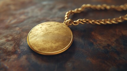 Inspiring message featuring a gold medal representing achievement and success