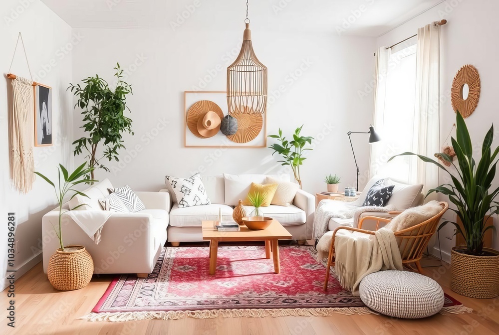 Poster scandi boho a fusion of scandinavian simplicity with bohemian el