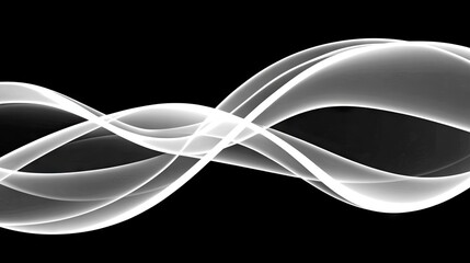 Fototapeta premium A symphony of fog swirls in fluid motion, balancing darkness and light, with soft, abstract lines of smoke creating a mysterious visual.