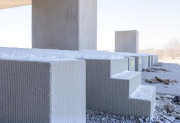 Insulating concrete Concrete with added insulation materials suc