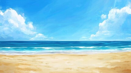 Fototapeta premium Sea Beach Blue Sky Sand Sun Daylight