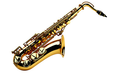 Obraz premium saxophone isolated on white
