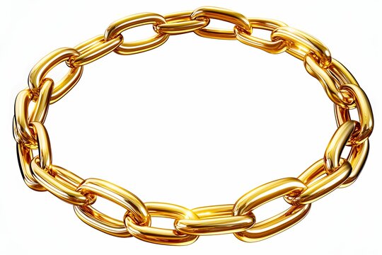A gold chain bracelet with a gold clasp, representing wealth and fashion, gold chains, luxury accessories