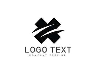 Creative minimal letter x logo monogram icon design vector template
