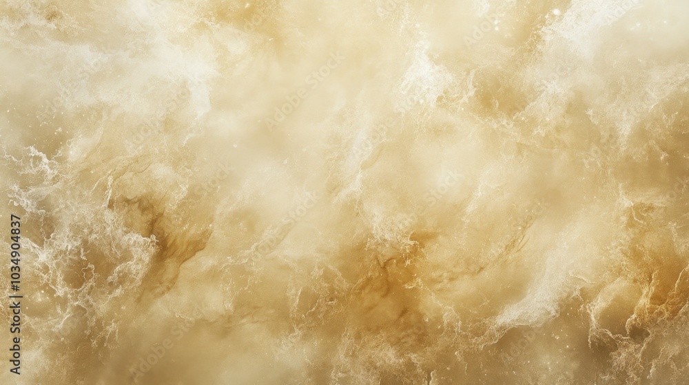 Poster abstract watercolor artwork with tan gradient, featuring soft transitions of color and texture for a