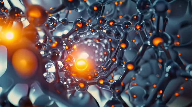 This Videograph provides a detailed look at the features and components of a cell phone in close proximity, A vivid depiction of carbon nanotubes, atom by atom