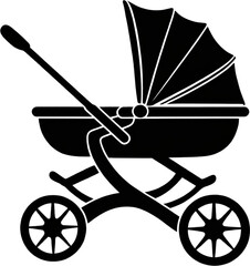 silhouette of a carriage