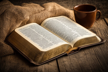 Fototapeta premium Warm Morning with Open Book