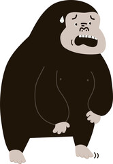 funny cartoon gorilla 