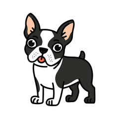 Cute Dog vector art illustration design