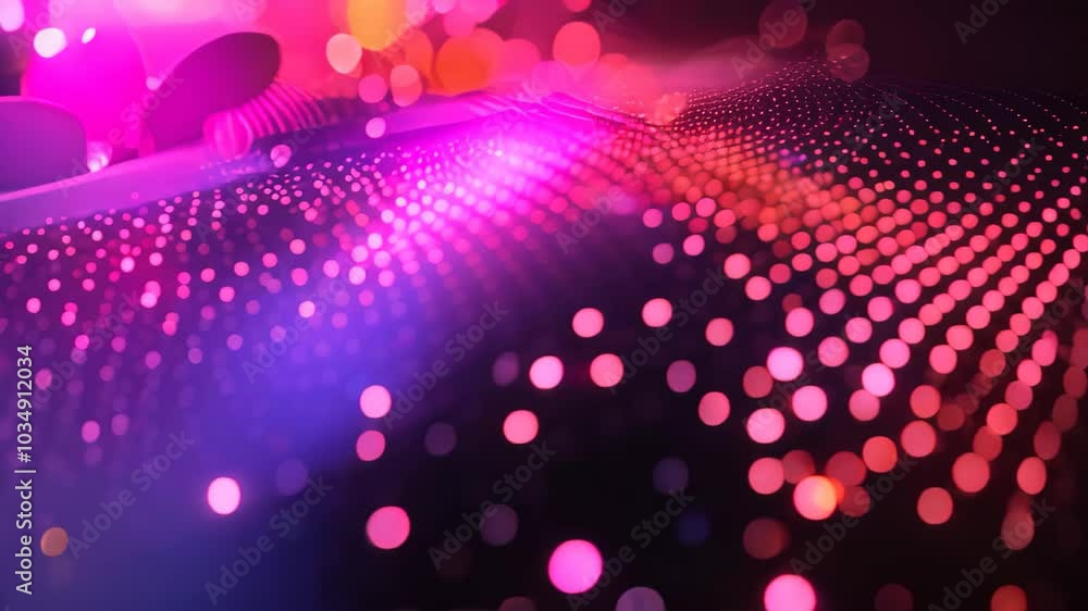 Poster colorful abstract background with circles and dots, abstract background with a multitude of tiny, sc