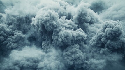 Gray cloud like smoke background resembling bomb smoke generated from explosions