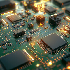 Fototapeta premium electronic circuit board