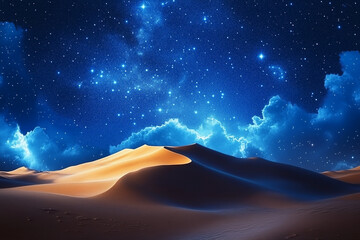 Fototapeta premium Serene Night in the Desert