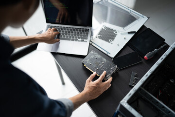 IT Engineer installing Hardware Equipment Development Facility Engineer  Maintenance computer...