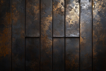 Textured Metallic Wall Paneling