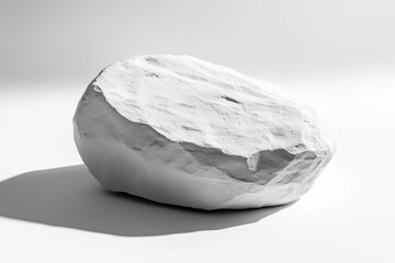 Fototapeta premium Minimalist White Rock Sculpture
