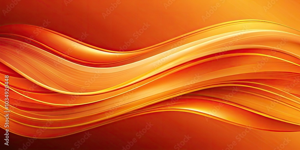 Aufkleber abstract orange color texture background with smooth wavy lines for elegant and modern design in pre