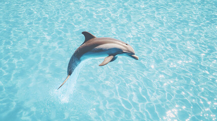 Obraz premium Dolphin Leaping Out of the Water