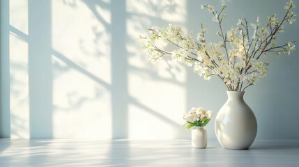 floral arrangement in a minimalist vase