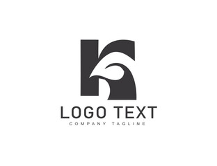 Fototapeta premium Abstract logo design with k letter