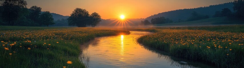 Breathtaking Scenic View of a Picturesque French Landscape with Rolling Hills and Vibrant Greenery