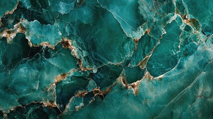 Emerald and blue marble stone with a textured surface