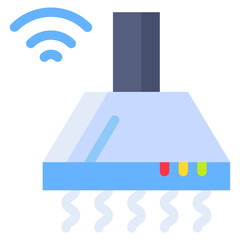 Vector Icon Cook, cooking, stove, extractor, hood