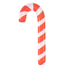 Cute 3d Christmas candy cane decoration stickers illustration