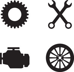 Car Service vector set 