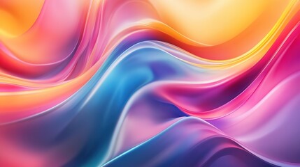 Fluid colors blending in seamless abstract wave design.
