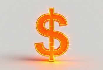 Obraz premium dollar sign on a red background