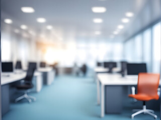 Abstract blur modern business office background with blur for your design