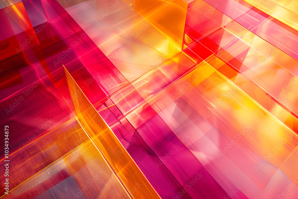 Poster abstract background with Layered translucent rectangles 