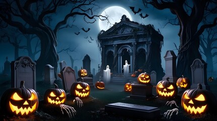 Restless Spirits - A Chilling Journey Through the Haunted Graveyard