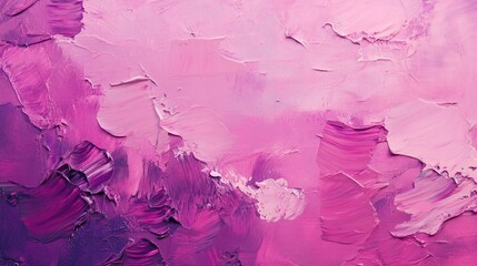 Abstract pink and purple oil painting texture on canvas background