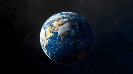 Reconstructed Holographic Globe Showcasing Climate Change and Sustainable Energy Solutions