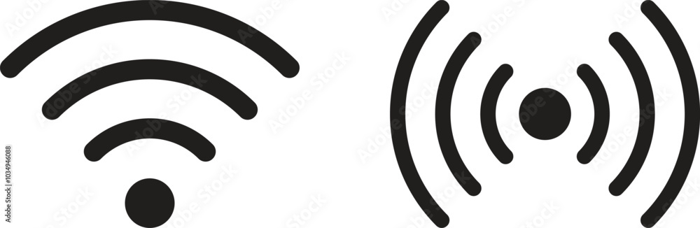 Poster wireless icon set . wifi icon set . signal icon vector