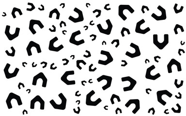 Alphabet Memphis Pattern Abstract Element Background with Black and white colors