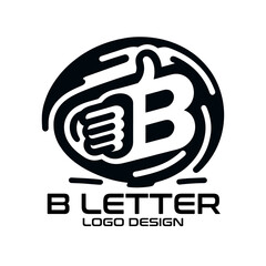 B Letter Vector Logo Design