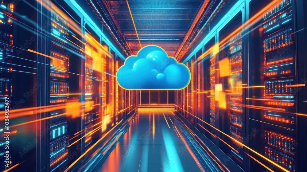 Poster cloud computing data center