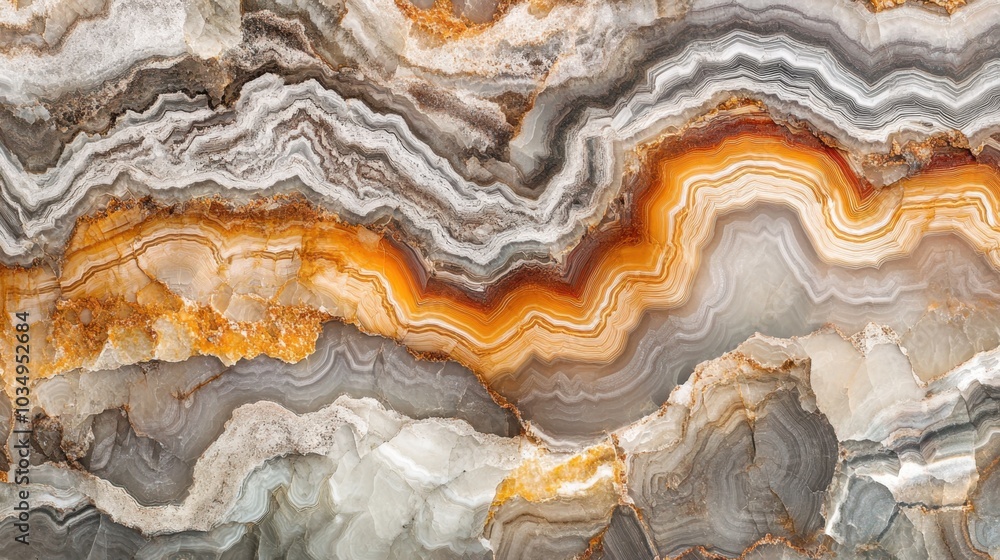 Poster ocean-inspired abstract art with marble and agate textures, creating a serene and elegant flow of co
